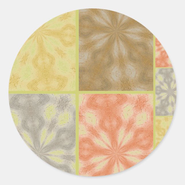 Adesivo Patchwork colorido da Boêmia (Frente)