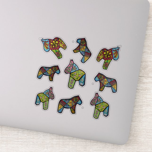 Adesivo Patchwork Dala Horses (Detalhe)