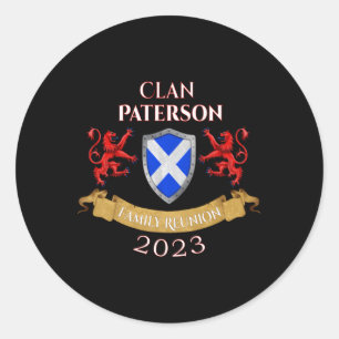 Adesivo Paterson Family Reunion 2023 Scottish Clan