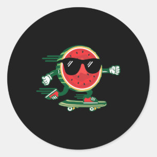 Adesivo Patinação de Melancia Legal Vintage de Verão dos A