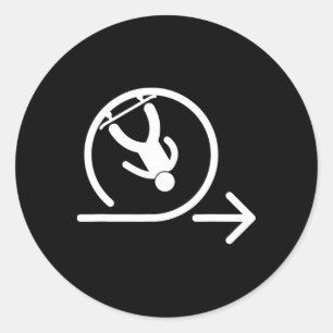 Adesivo Patinação Engraçada em Loop Completo Esportes Cria