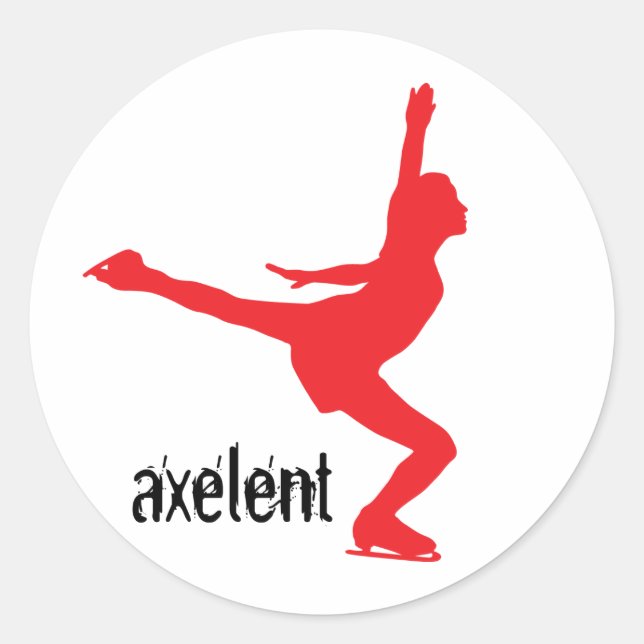 Adesivo Patinador de gelo Axelante (Frente)
