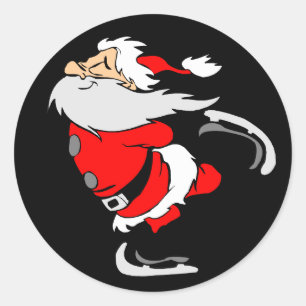 Adesivo Patinagem de Papai Noel