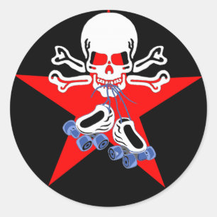 Adesivo Patine ou morra com estrela do jammer