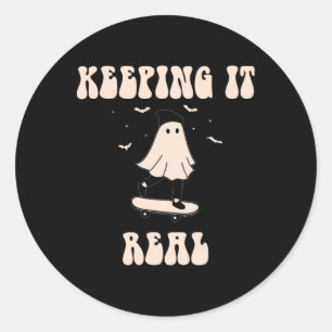 Adesivo Patinete Fantasma para Ska de Halloween Mantendo-s
