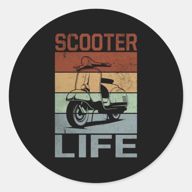Adesivo Patinete Scoot Life Moped (Frente)