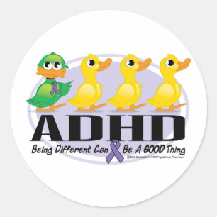 Adesivo Patinho feio de ADHD