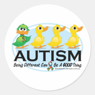 Adesivo Patinho feio do autismo