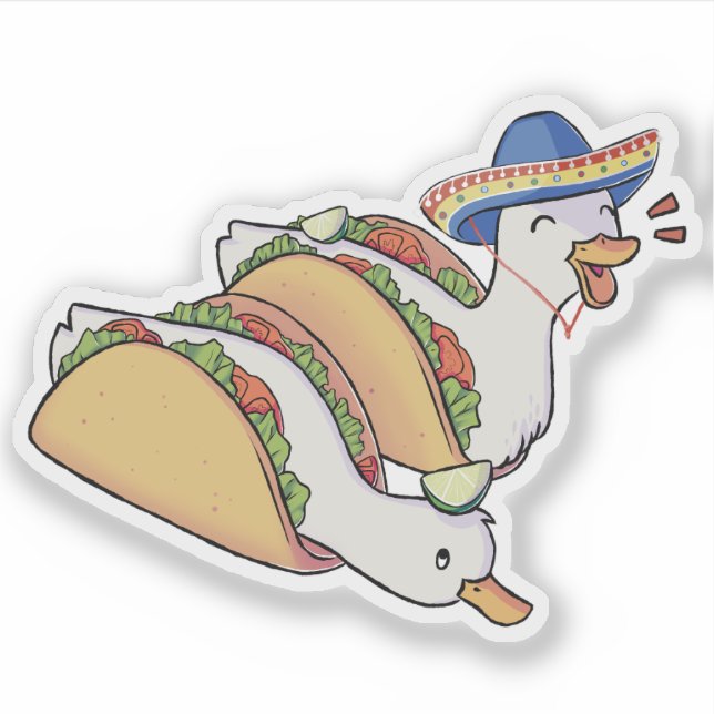 Adesivo Patinhos de taco (Frente)