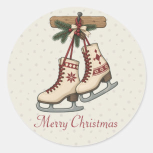 Adesivo Patins de Natal Nórdicos com Estrela Folclórica de
