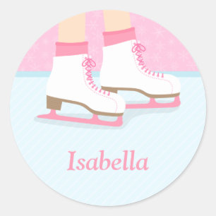 Adesivo Patins De Patinação No Gelo Para Meninas