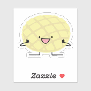 Adesivo Patisserie doce do pão do concha japonês da