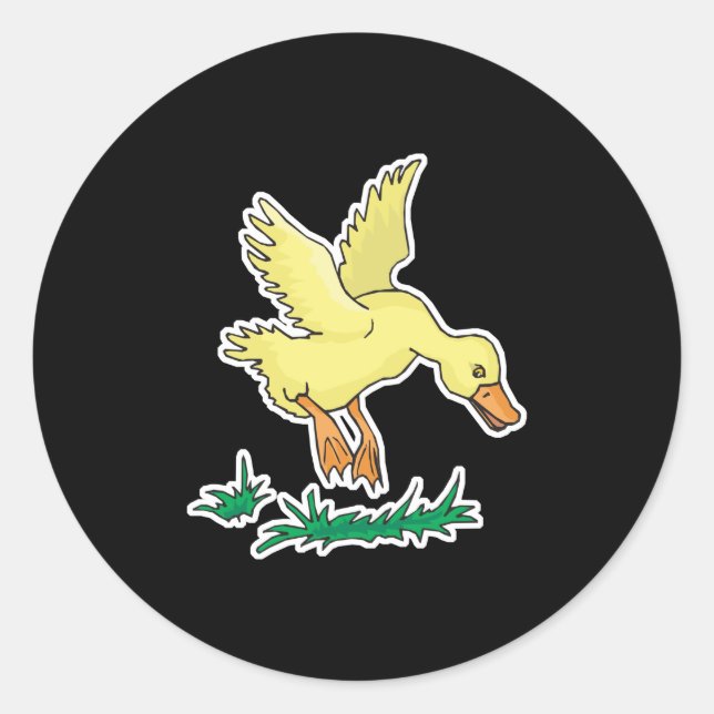 Adesivo pato amarelo giro (Frente)