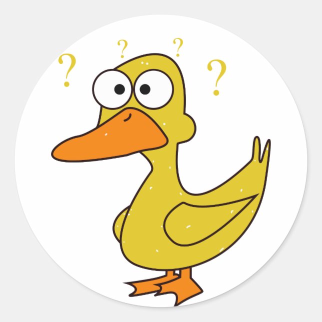 Adesivo Pato Confuso (Frente)