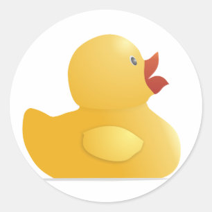 Adesivo Pato de Borracha Amarelo