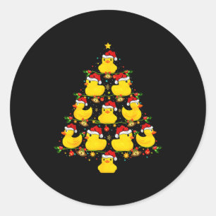 Adesivo Pato de Borracha com Chapéu de Papai Noel Iluminaç