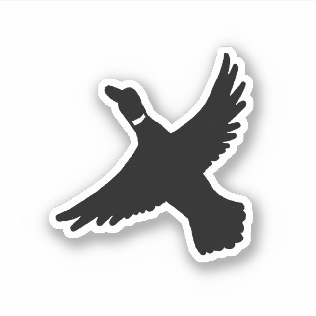 Adesivo Pato de Desenho Moderno (Frente)