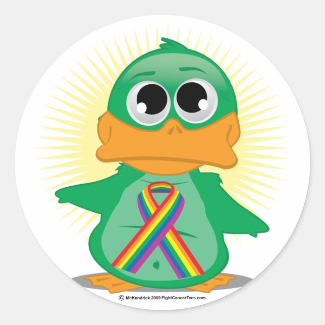 Adesivo Pato de Fita LGBTQ (Frente)