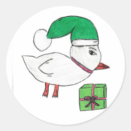 Adesivo Pato de Natal