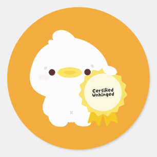 Adesivo Pato Descontrolado Certificado