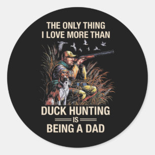 Adesivo Pato Engraçado Caçando Aves Aquáticas Ganso Caçand