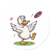 Pato engraçado de golfe de disco