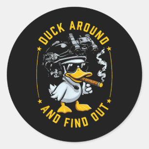 Adesivo Pato Engraçado E Descubra