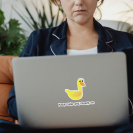 Adesivo Pato Engraçado Sassy Fofo e Sarcástico