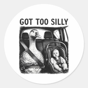 Adesivo Pato Muito Silly Goose Cinto de Segurança Bebê Ass