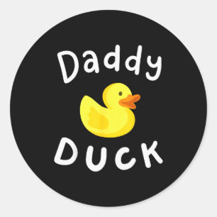 Adesivo Pato Pai Aniversário Pato de Borracha Amante Famíl