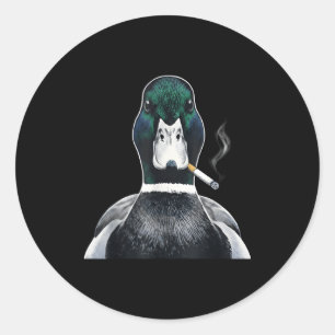 Adesivo Pato-real fumando cigarro meme engraçado pato-real
