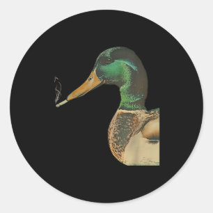 Adesivo Pato-real fumando cigarro meme engraçado pato-real
