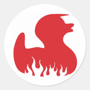 Adesivo Pato Rockabilly