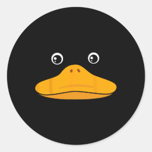 Adesivo Pato Rosto Costume Fácil Presente no Dia das Bruxa