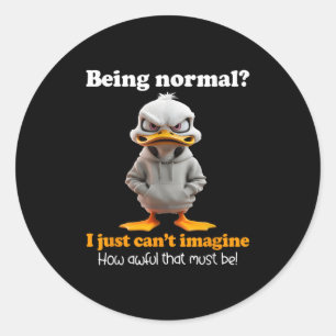 Adesivo Pato sendo normal, eu simplesmente não consigo ima