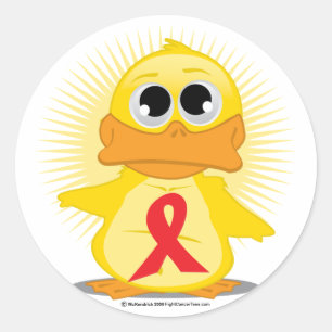 Adesivo Pato vermelho da fita