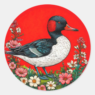 Adesivo Pato vibrante ilustrado