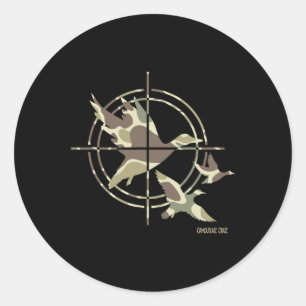 Adesivo Pato Voador Caçando Patos Camuflados Camo Caça