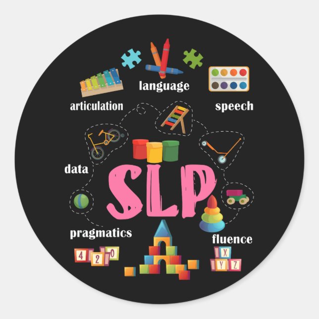 Adesivo Patologista de Língua de Voz Âmbito Pediátrico de  (Frente)