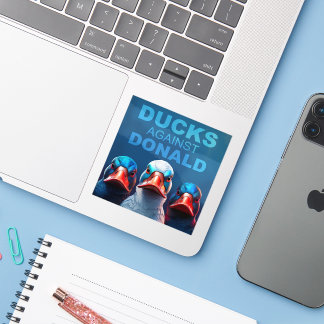 Adesivo Patos Contra Donald Sticker