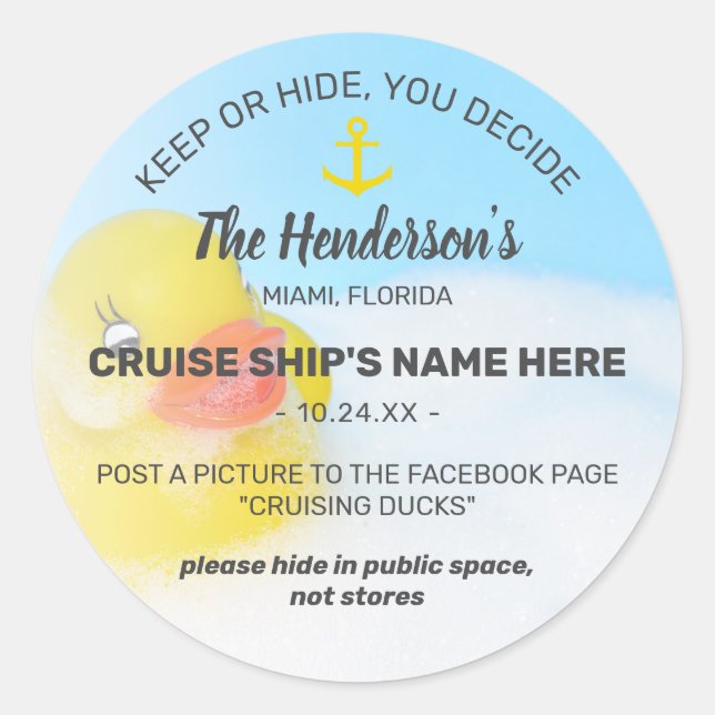 Adesivo Patos Cruzadores | Manter ou Ocultar Jogo (Frente)