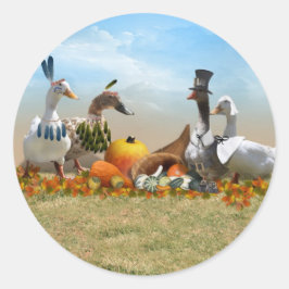 Adesivo Patos de Ação de Graças