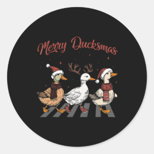 Adesivo Patos de Natal Felizes Ducksmas Engraçados Animais