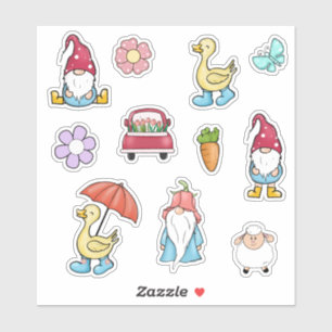 Adesivo Patos e Gnomos