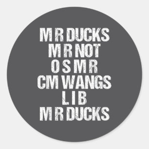 Adesivo Patos M R Ducks M R Não O S M R Cm Wangs Lib M R D