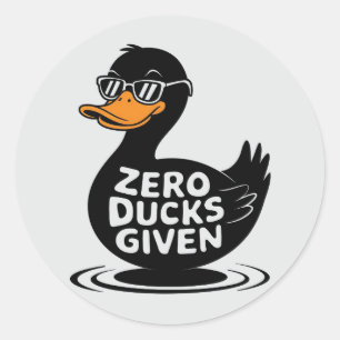 Adesivo Patos Zero Dado - Design Legal Engraçado