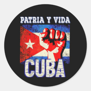 Adesivo Patria y vida sos Cuba