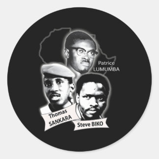 Adesivo Patrice Lumumba Thomas Sankara Steve Biko