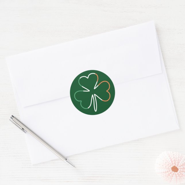 Adesivo Patrick Shamrock Irish Ireland Clover (Envelope)