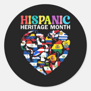 Adesivo Patrimônio Hispânico Mês Sinaliza Países Hispânico